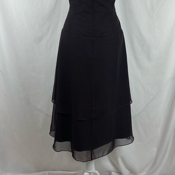 WTOO Sheer Purple Midi Dress Size 10 - Picture 7 of 13